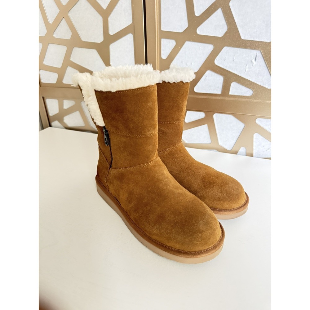 Koolaburra by UGG Chestnut Fuzzy Brown Boots 1115156 Women US Size 8 UK Size 6
